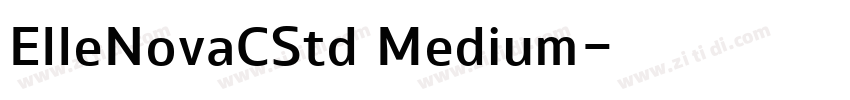 ElleNovaCStd Medium字体转换